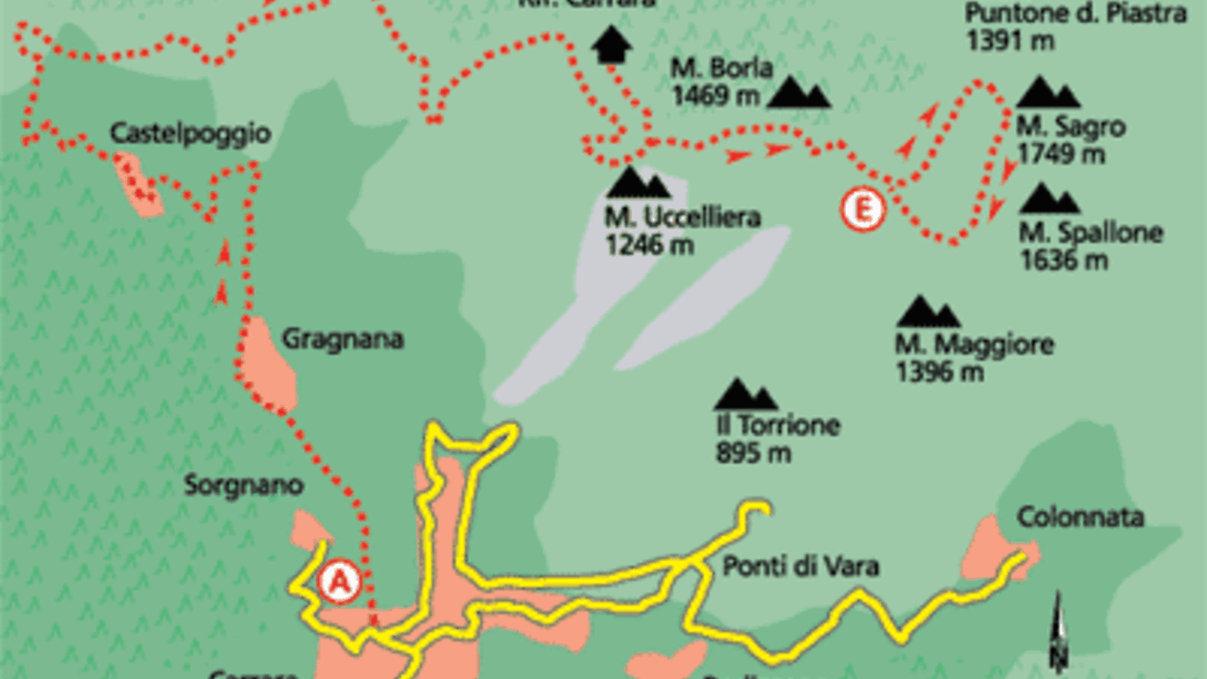 Tour 1: Hoch über Carrara