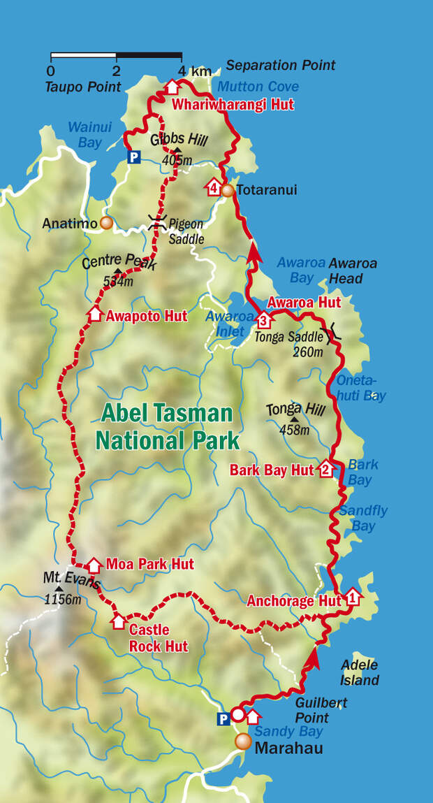 Trek Neuseeland Abel Tasman Park