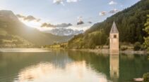 Turm im Reschensee, Südtirol