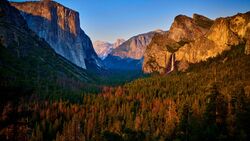 Yosemite Valley at Sunset, California, USA
