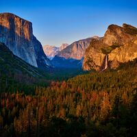 Yosemite Valley at Sunset, California, USA