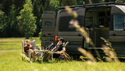 Camping im Sommer mit dem Wohnmobil