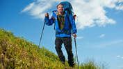 Redakteur Frank Wacker beim Trekking 