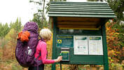 Wanderung auf dem Forststeig im Elbsandsteingebirge 