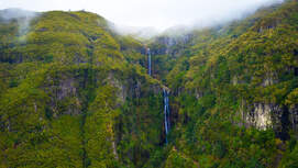 Risco Wasserfall Madeira Insel Portugal Wandern Urlaub