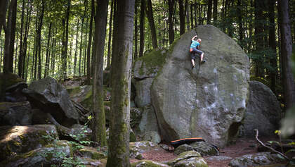 Bouldern im Odenwald Highball 