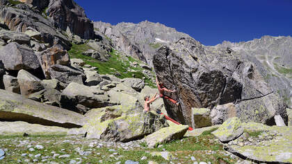 Bouldern am Furkapass