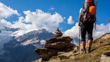 OD 2018 Schweiz Wallis Berge Bergtour Wandern Wanderer