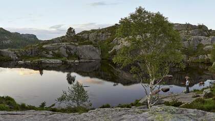 See in der Nähe des Lysefjords - Norwegen