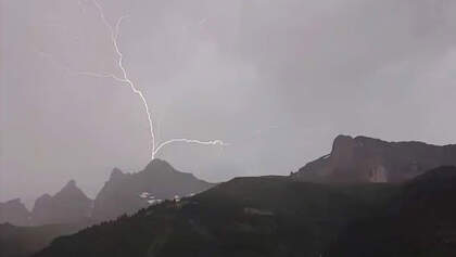 Gewitter in den Bergen