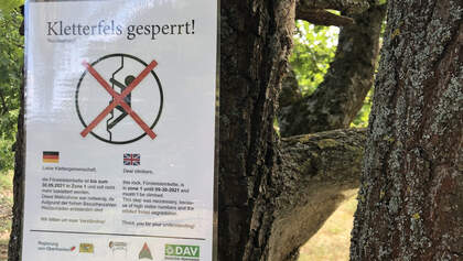 Förstelsteinkette im Frankenjura gesperrt