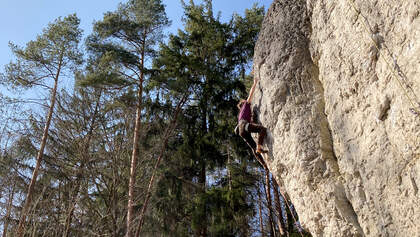 Klettern im Frankenjura