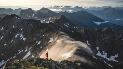 Sonnenaufgang Villgrater Berge Defregger Berge Defereggental Osttirol Österreich Wandern