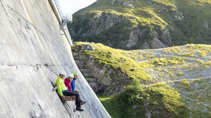 Österreich Vorarlberg Montafon Golm Silvretta Lünersee Klettersteig Silvrettasee