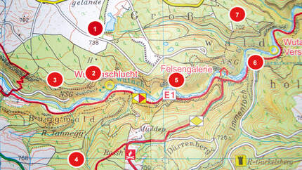 Topographische Karte