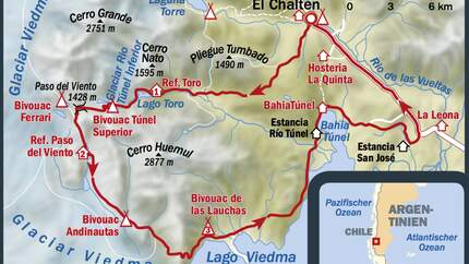 OD 1216 Patagonien Map Karte