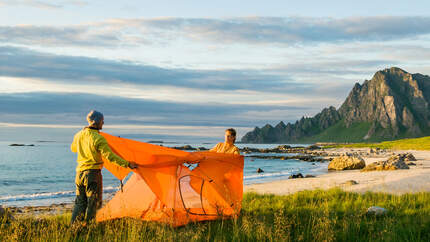 Camping am Strand