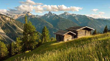 SWITZERLAND Sommer Urlaub Wandern Alpen Berge Schweiz Graubünden Wiesner Alp über Davos, Piz Ela, Corn da Tinizong, Piz Mitgel