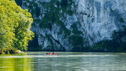 Paddeln auf der Donau