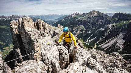 Stubaital Stubaier Alpen Klettersteig Elferkofel Tirol Österreich Urlaub