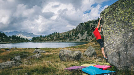 Klettern und Bouldern in Mognola