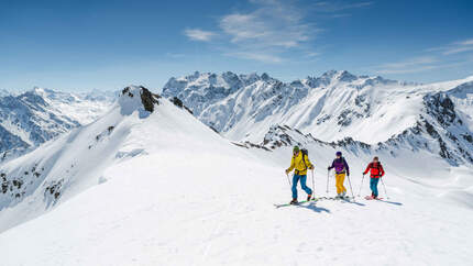 Österreich Vorarlberg Montafon Skitour Gargellen Tschagguns