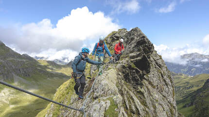 Österreich Vorarlberg Montafon Klettersteig Madrisella Silvretta Alpen