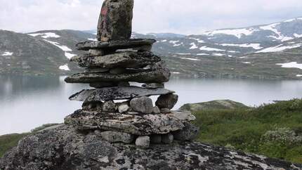 OD Bergtour Bergwandern Wanderweg Steinmännchen pixelio