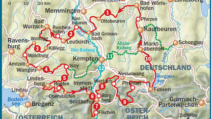 OD SH 2015 Bayern Radrunde Allgäu Karte