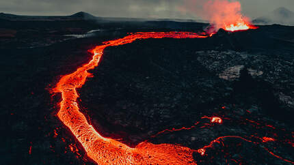 Vulkanausbruch Litli-Hrútur, started July 10th of 2023 in the Reykjanes Peninsula  