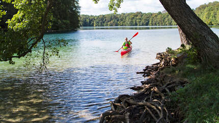 Feldberger Seen, Mecklenburg Vorpommern, Deutschland.