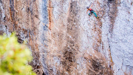 Klettern Ulassai Canyon La Danza del Maestrale 7a 