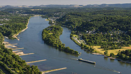 Rhein Fluss Landzungen Deutschland Bad Honnef