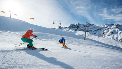 Österreich Vorarlberg Montafon Skifahren 