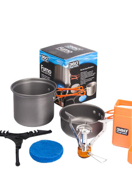 Das ultraleichte 360 Degrees Furno Stove & Pot Set