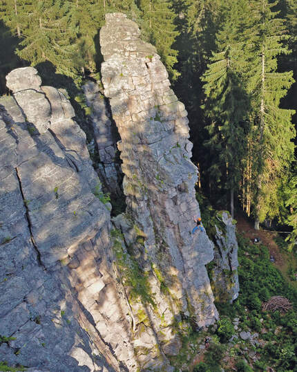 Klettern im Erzgebirge