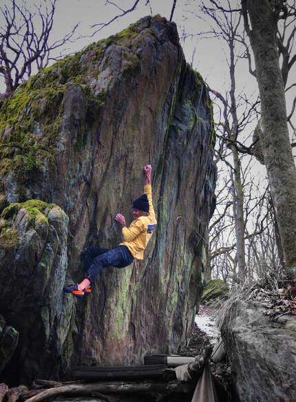 Bouldern im Taunus nordwestlich von Frankfurt