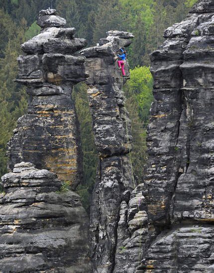 Klettern am Fels - Elbsandstein